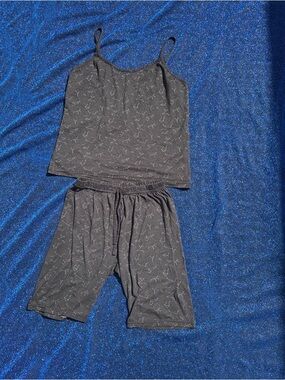 Women's Charcoal Gray Sleep Camisole & Shorts Set